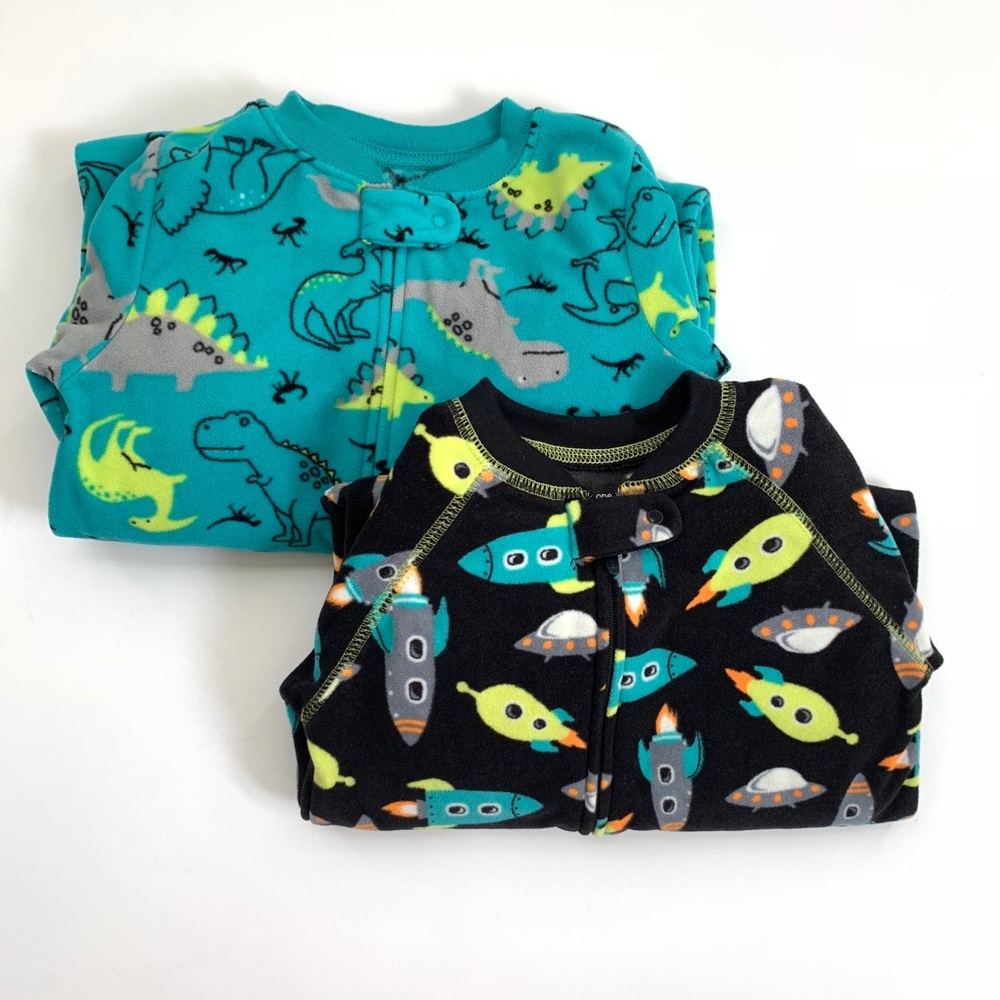 Carter’s 3T Fleece Zip Up PJs